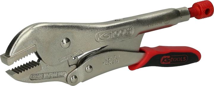 Actual product image KS Tools Grip pliers with easy release, straight jaws (250 mm)