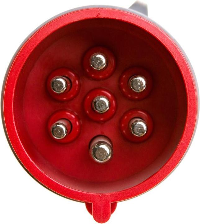 Actual product image PCE CEE plug Shark 7pin (CEE 32/6)