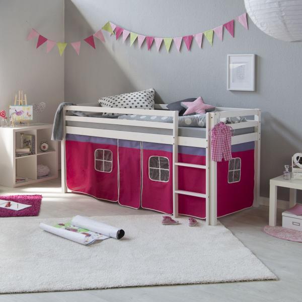 Immagine prodotto Homestyle4u Letto per bambini Letto a soppalco Letto per bambini (90 x 200 cm)