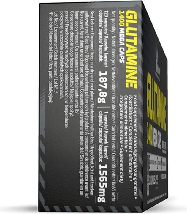 Produktbild Olimp Sport Nutrition Glutamine Mega Caps (120 Caps, 168g) (1 Stk., Kapseln, 187.80 g)