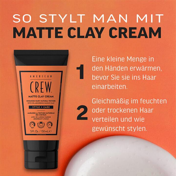 Actual product image American Crew Matte Clay (Hair cream, 150 ml)