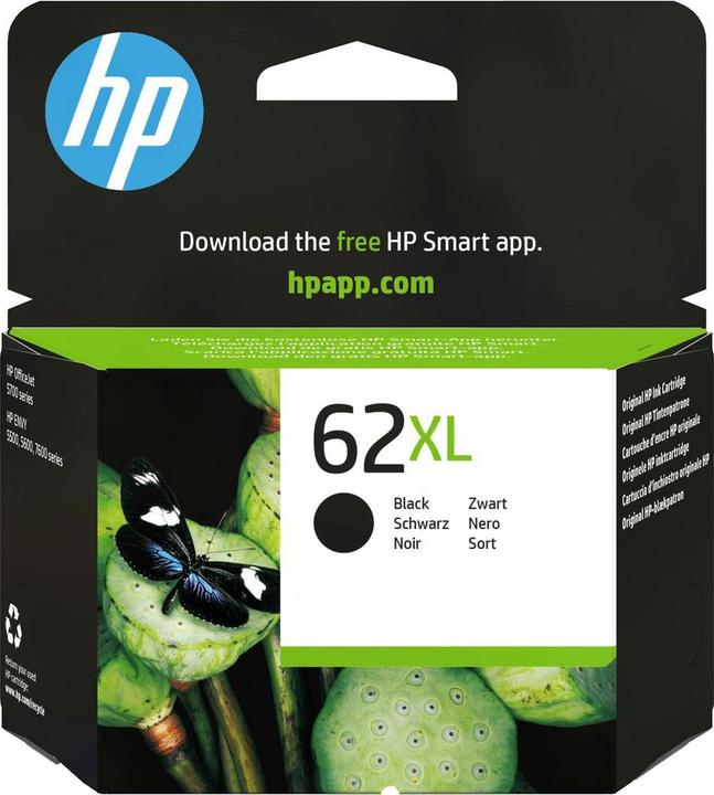 Image du produit HP Tinte Schwarz, 9ml Nr. 62XL Hohe Kapazität