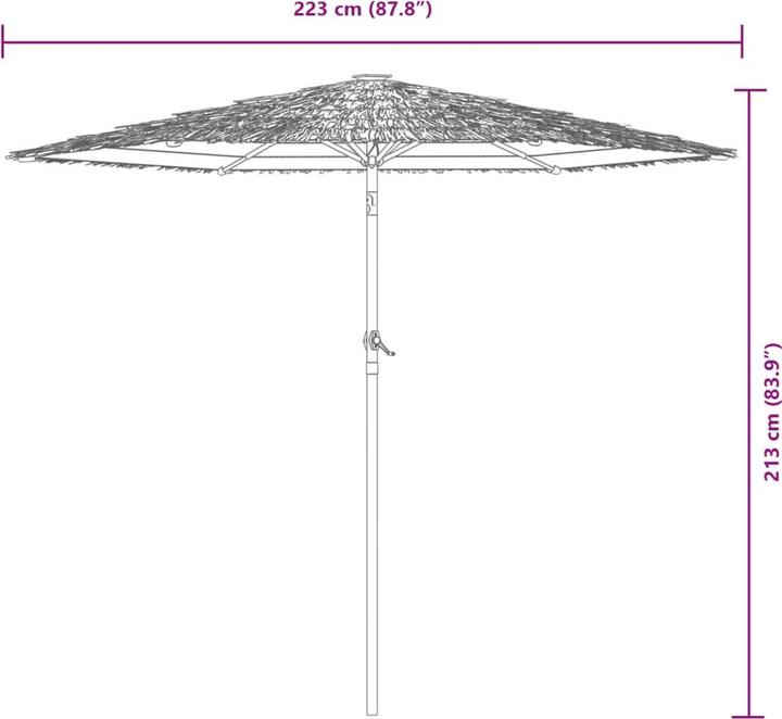 Immagine prodotto vidaXL Sonnenschirm (2.23 m)