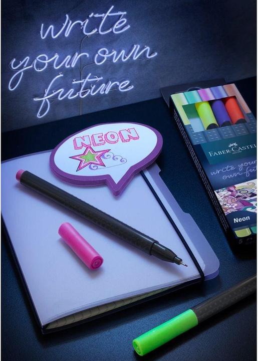 Image du produit Faber-Castell GRIP - Finepen (Couleurs néon, 5 x)