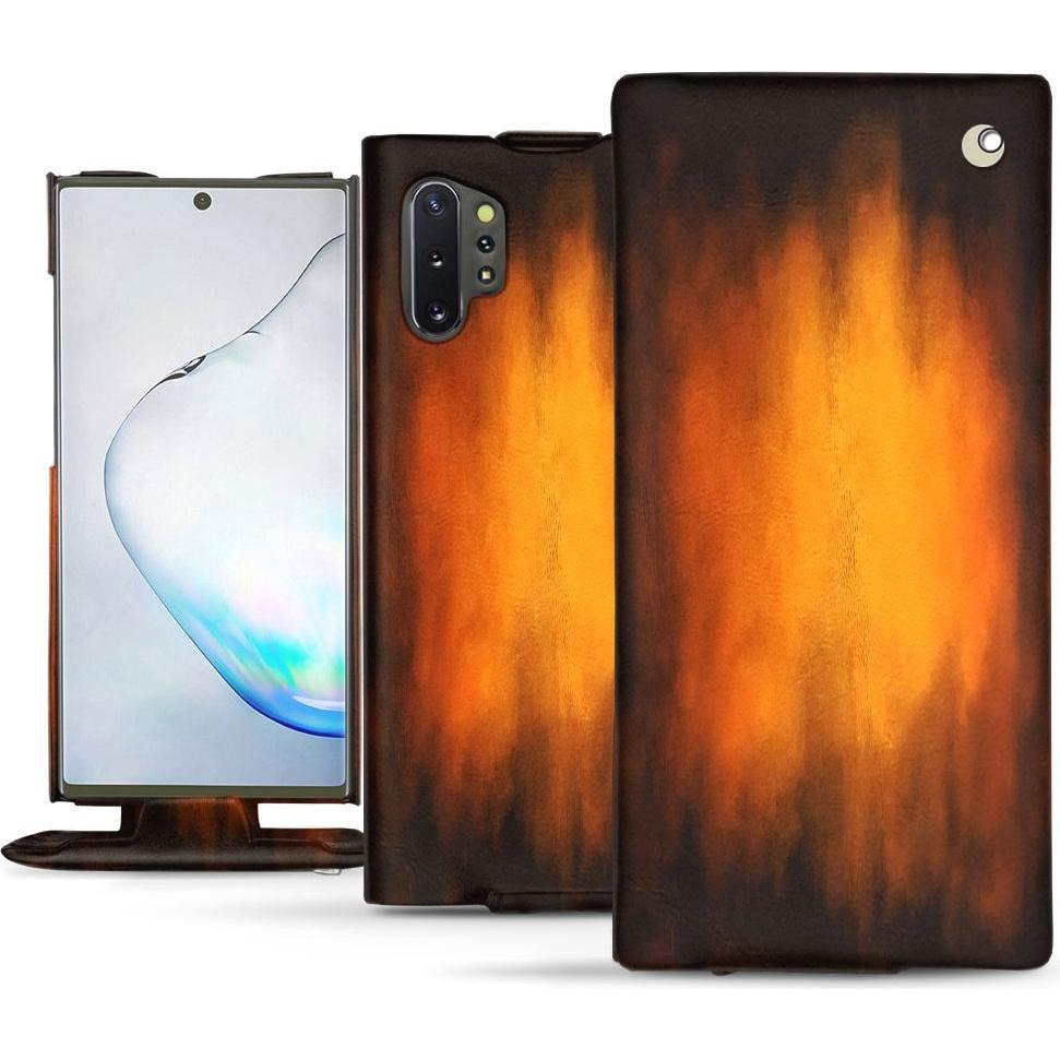 Noreve Lederschutzhülle vertikal (Samsung Galaxy Note 10+), Smartphone Hülle, Violett