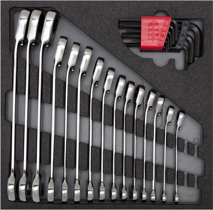 Produktbild Gedore Red red R22250001 Schraubenschlüsselsatz 4/6 CT-Modul 24-teilig (19 mm, 10 mm, 7 mm, 8 mm, 29 mm)