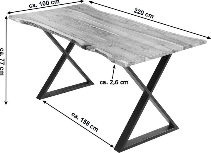 Actual product image SAM Kasimir (220 x 100 x 77 cm)