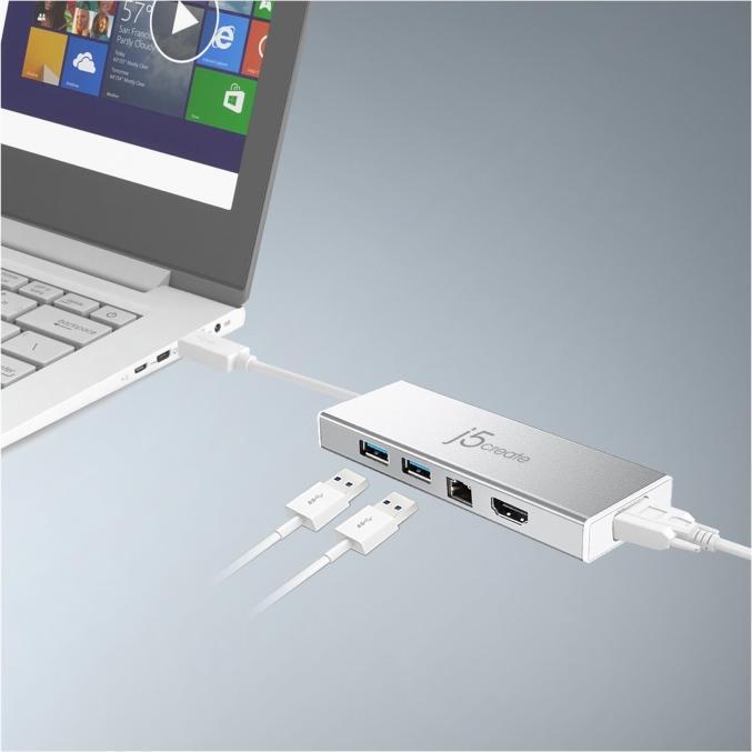 Produktbild j5Create JUD380 (USB-A, 2 Ports)