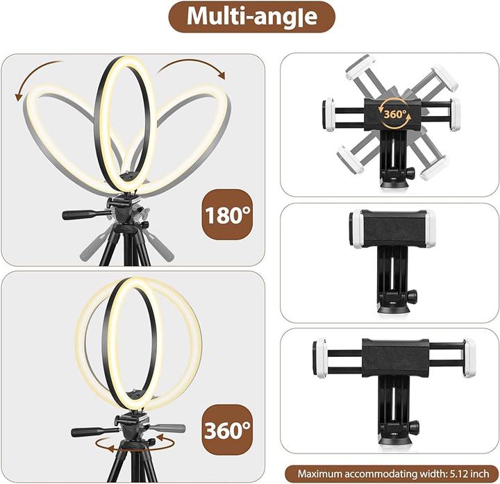 Produktbild Aureday Ringlicht mit Stativ (Ringlicht)