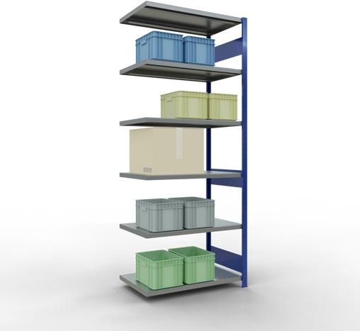 Actual product image Schulte Lagertechnik MULTIplus250 boltless add-on bay system with length bolts