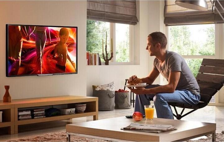 Actual product image Techly Bracket for LCD TV (Ultra-thin) - Black - Screen Size: 107-203 cm (42"-80" (Wall, 80", 60 kg)