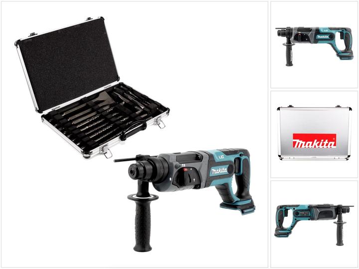 Produktbild Makita DHR 241 Z 18 V Li-Ion Akku Bohrhammer mit SDS-Plus Aufnahme Solo + D-42444 SDS-Plus