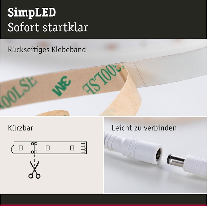 Produktbild Paulmann SimpLED Stripe Set (Warmweiss, 500 cm, Indoor)