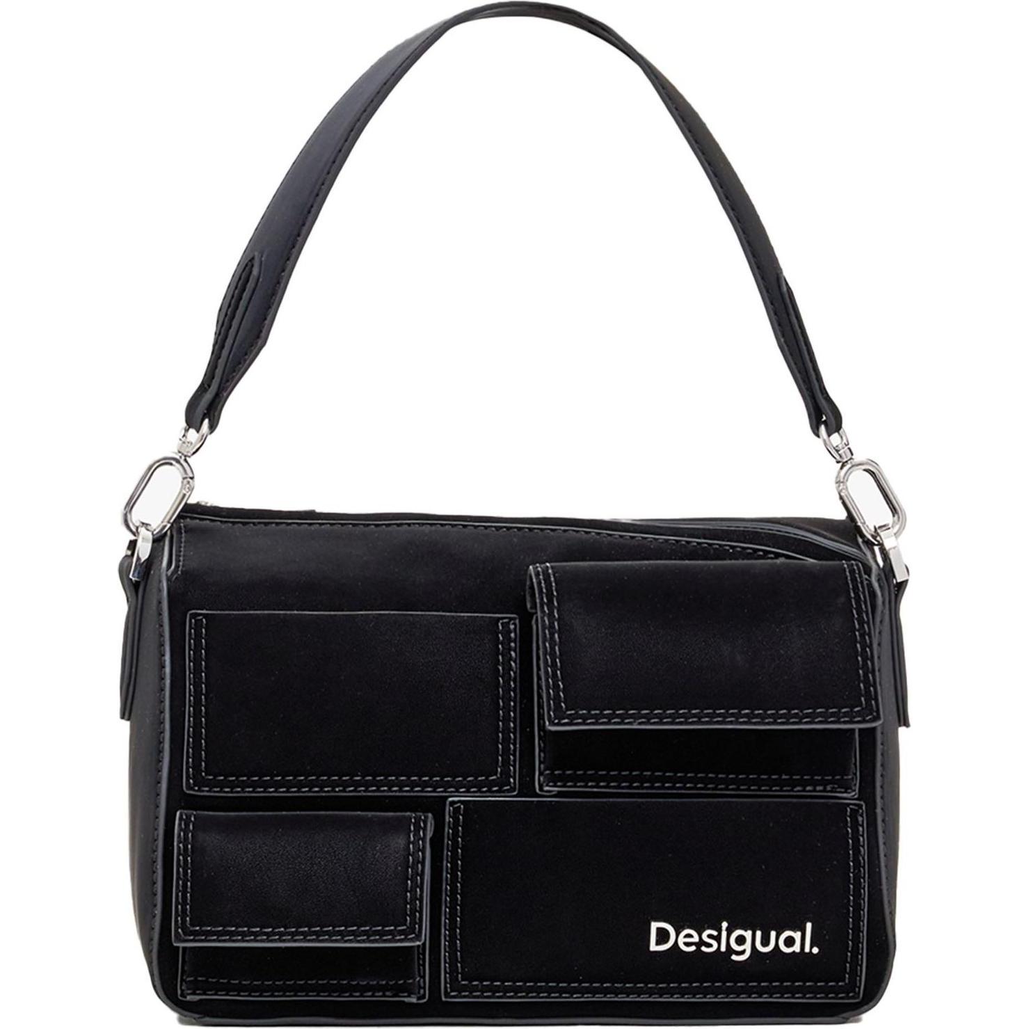 Desigual, Damen, Handtasche, Pocket Phuket Hand Bag, Schwarz