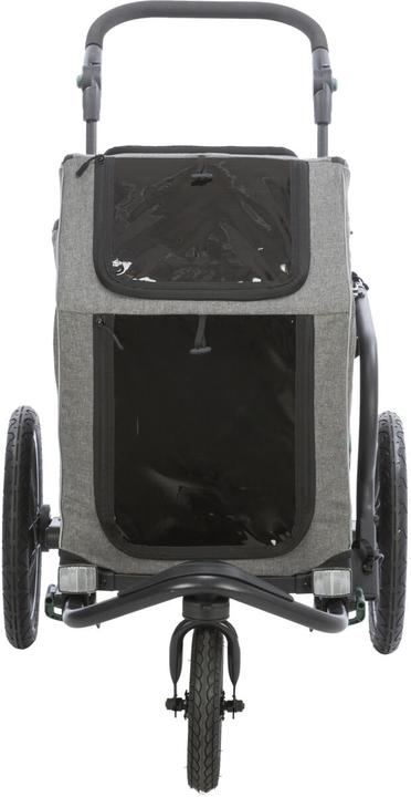 Produktbild Trixie Jogger-Umbausatz für Fahrradanhänger, Grau/Salbei (Hund, Reflektoren)