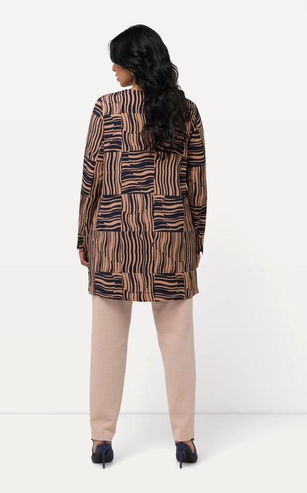 Produktbild Ulla Popken Long-Slinkyshirt, A-Linie, Tunika-Ausschnitt, Langarm (50, 52)