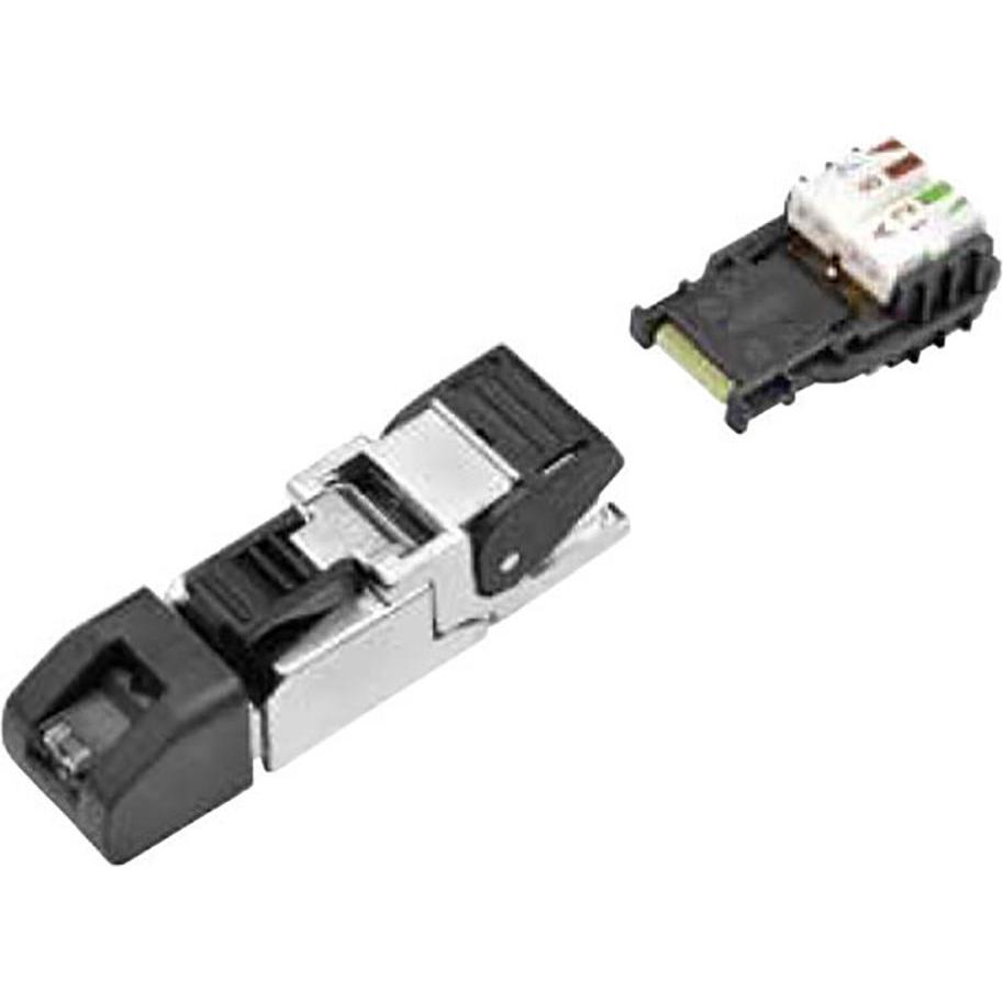 Thumbnail - Schubiger Field attachable RJ45 shielded connector, TIA-568B, AWG26/1-24/1, AWG27/7-AWG24/7, Elektronikkabel + Stecker