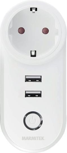 Image du produit Marmitek POWER SI Smart Wi-Fi power plug 15A 2xUSB