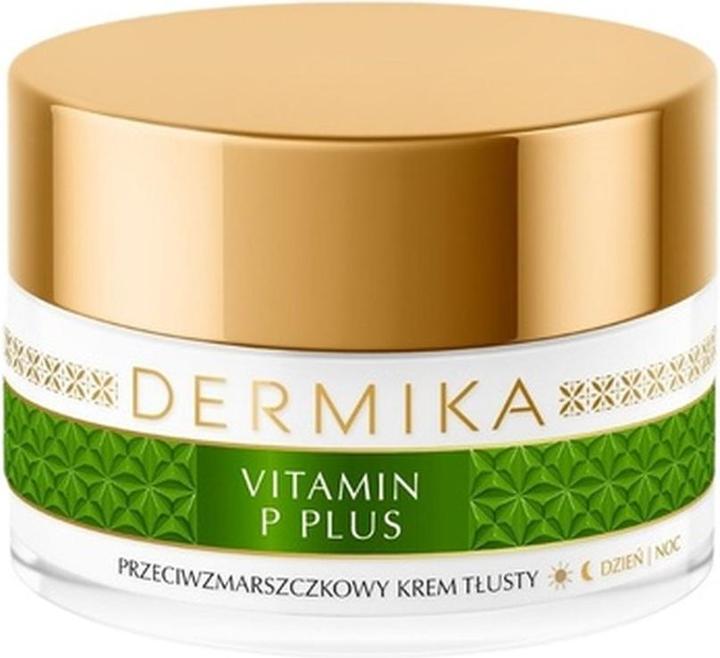 Actual product image Dermika Vitamin P Plus Hypoallergenic Day And Night Oily Cream 50Ml (50 ml, Day cream, Night cream)