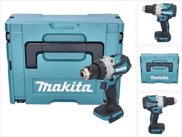 Actual product image Makita DDF 489 ZJ Cordless drill driver 18 V 73 Nm Brushless Solo + Makpac - without battery, without (Rechargeable battery operated)