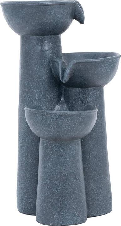 Immagine prodotto Hillvert Solar Gartenbrunnen Solarbrunnen Zierbrunnen Wasserspiel 3 Schalen auf Säulen LED