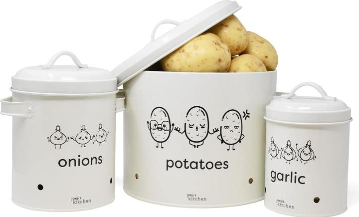 Kitchen 3er-Set Kartoffel-Zwiebel-Knoblauch Aufbewahrung