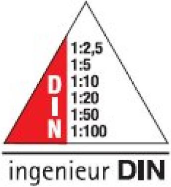 Image du produit Rumold Échelle triangulaire en aluminium 10cm (10 cm)