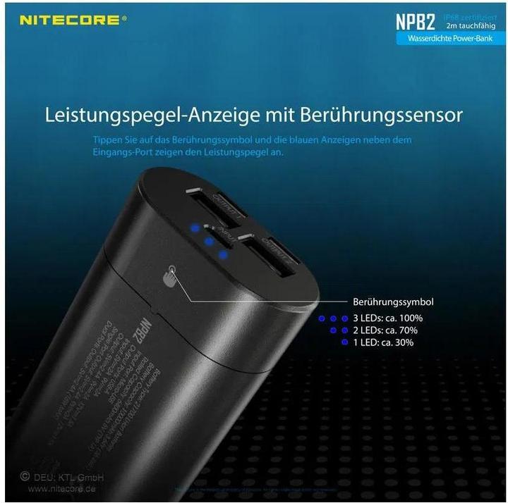 Image du produit Nitecore NPB2 (10000 mAh, 18 W)