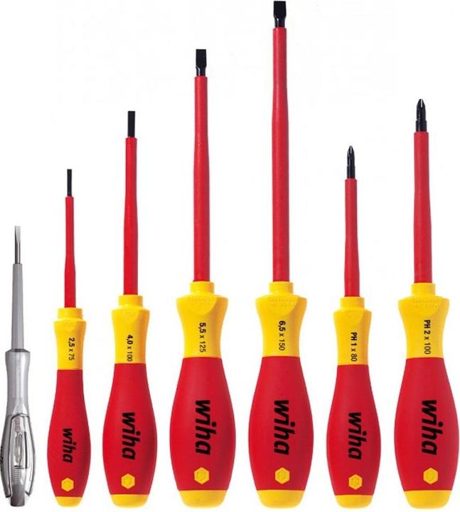 Image du produit Wiha Schraubendreher Set SoftFinish electric (Recouvrement cruciforme Phillipps (PH), Vis fendues)