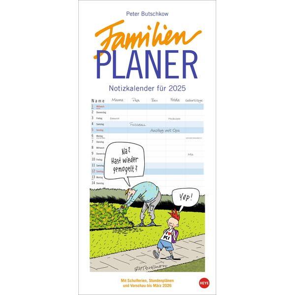 Heye Familienplaner (21 x 45 cm) (3-7564-0585-5)