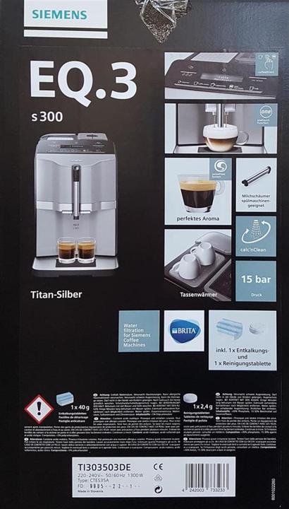 Actual product image Siemens EQ.3 s300