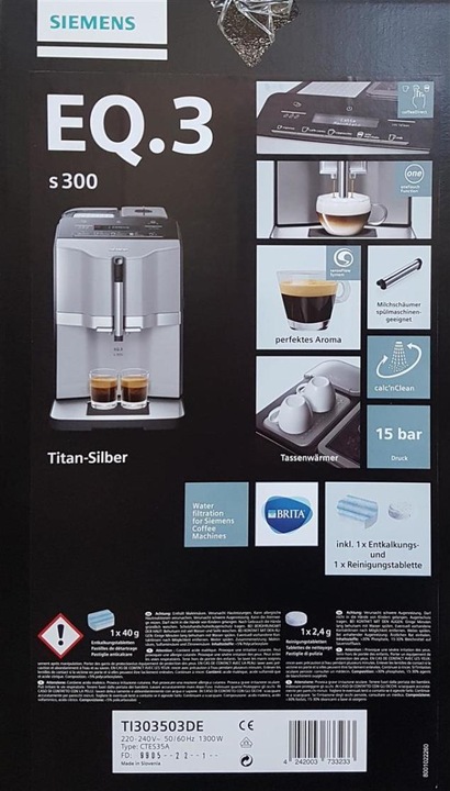 Actual product image Siemens EQ.3 s300