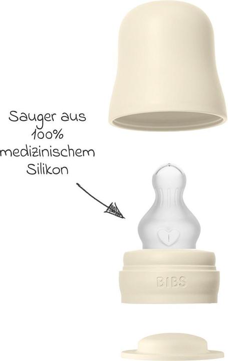 Actual product image Bibs Anti Colic Bottle Silicone 270 ml Medium Flow Ivory (270 ml)