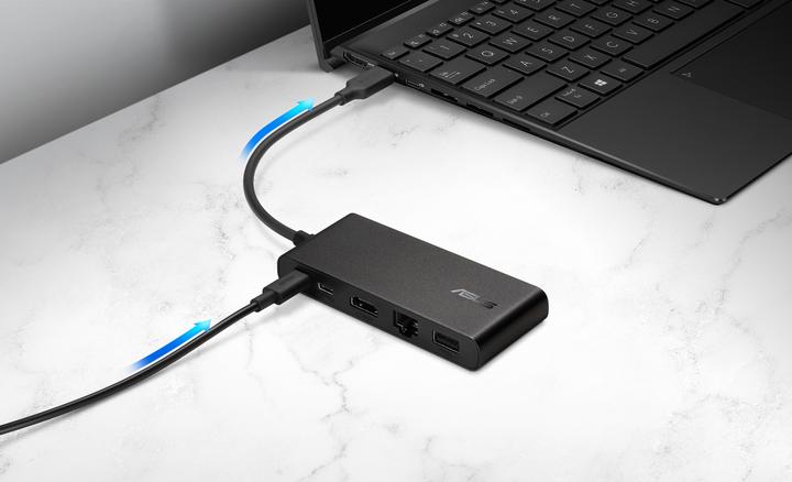 Actual product image ASUS Dual 4K USB-C dock (USB-C, 5 Ports)