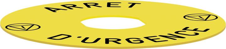 Image du produit Schneider Electric Porte-bouclier avec bouclier ARRET-DURGENCE