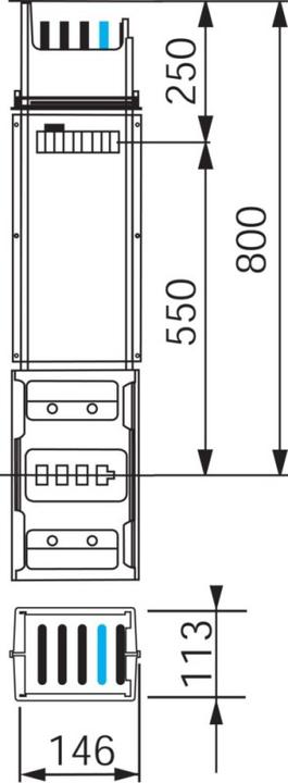 Actual product image Schneider Electric SE KSA630ED4081 riser rail box 630A 1 dia.0.8m