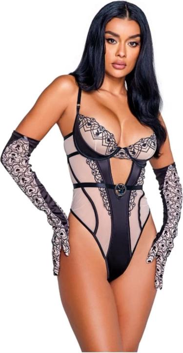 Actual product image Playboy lingerie - Bunny Kiss Teddy (L)