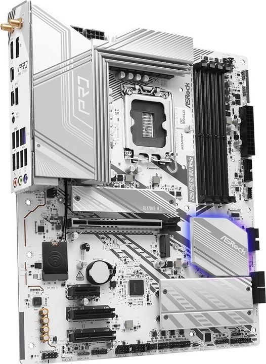Immagine prodotto AsRock Z890 Pro RS WiFi Bianco Intel DDR5 S1851 (LGA 1851, Intel Z890, ATX)