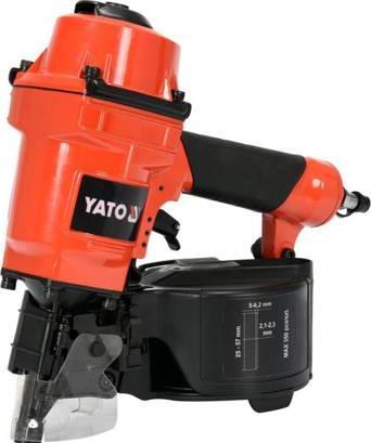 Actual product image Yato Professional coil nailer | 25-57mm | Magazine capacity: max. 350 pcs | Standard 1/4" coupling |