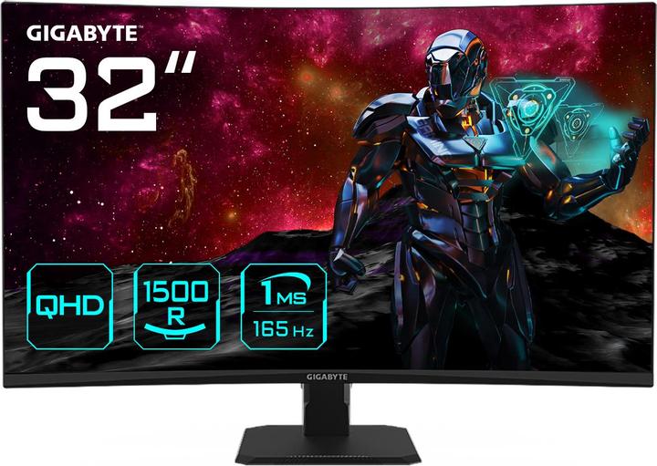 Immagine prodotto Gigabyte MONITOR 32" GS32QC EK1 (2560 x 1440 pixel, 31.50")