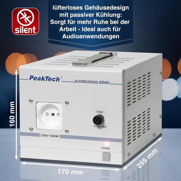 Immagine prodotto Peaktech P 2240 Trenntransformator