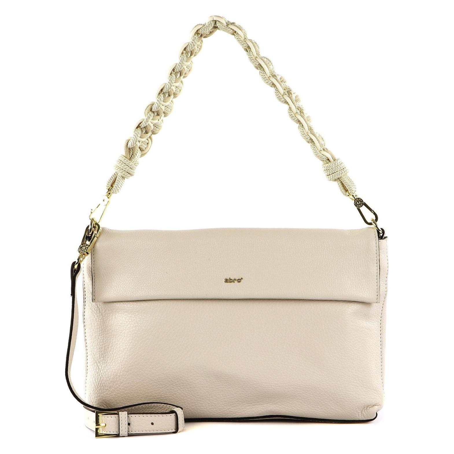 Abro, Damen, Handtasche, Leather Dalia Shoulderbag Kaia, Beige