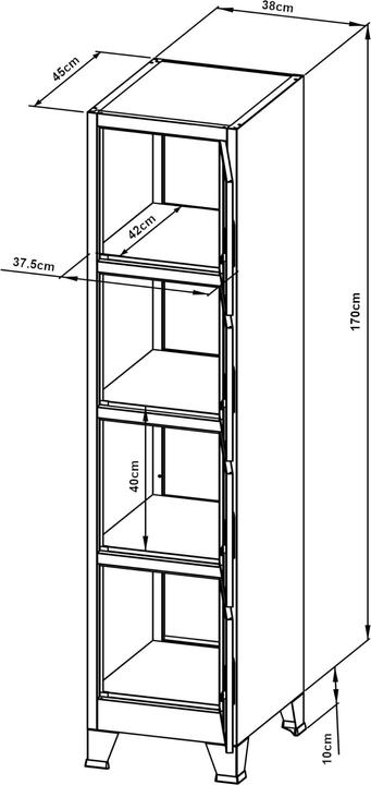 Image du produit En.Casa Joroinen (180 x 38 x 45 cm)