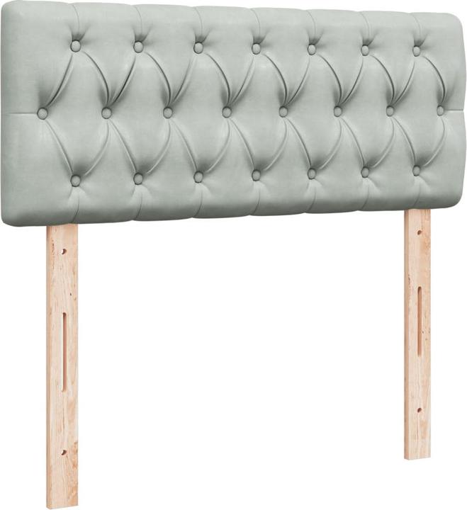 Produktbild vidaXL Bo x springbett mit Matratze 120 x 190 cm Samt (120 x 190 cm)