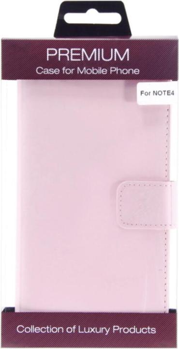 Immagine prodotto OEM Custodia a libro in pelle sottile per Galaxy Note 4 - rosa 4250710555796 (Samsung Galaxy Note 4)