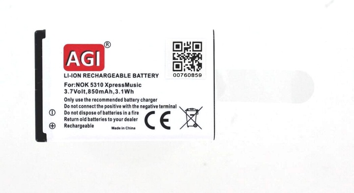 AGI Batteria compatibile con Nokia 7230 - Batteria - 600 mAh