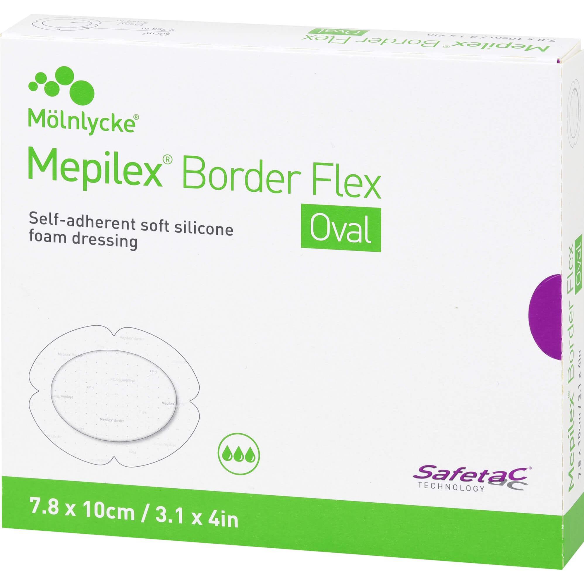 Thumbnail - Mepilex, Verbandsmaterial, Border Flex Oval, 5 St VER