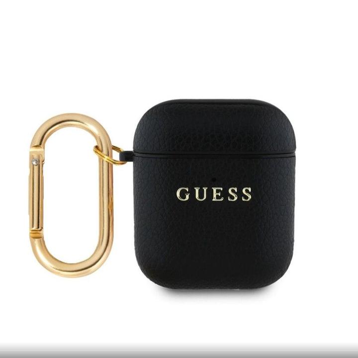 Actual product image Guess Headphone case Apple AirPods 1/2 PU Grained Classic Logo Case Black (Headphone sleeve)