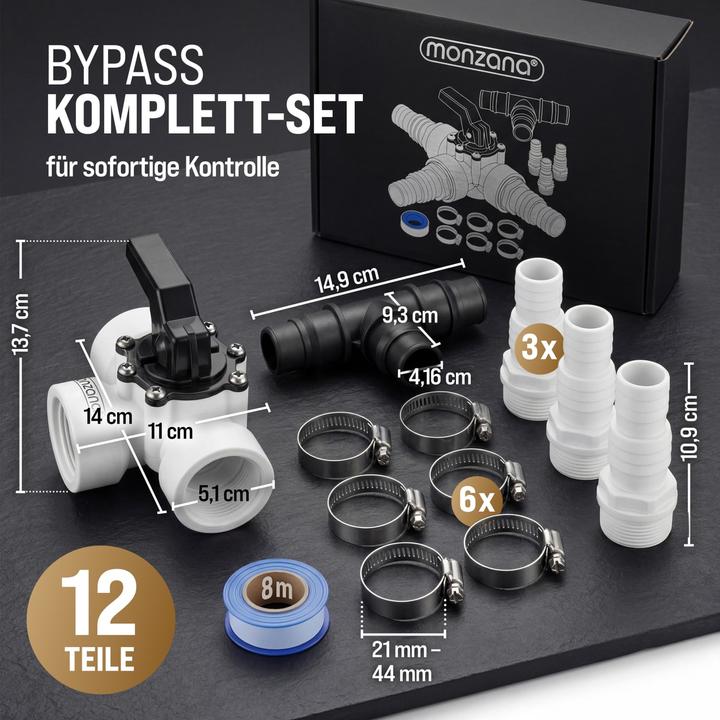 Actual product image Monzana 12 Pieces Bypass Set