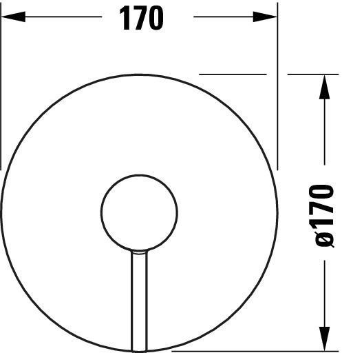 Image du produit Duravit Circle Mitigeur monocommandé pour douche, encastré, chrome, CE4210010010